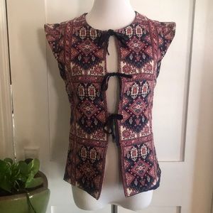 Rare Vintage festival tapestry vest